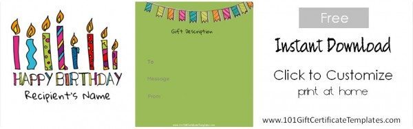 birthday coupon templates free printable