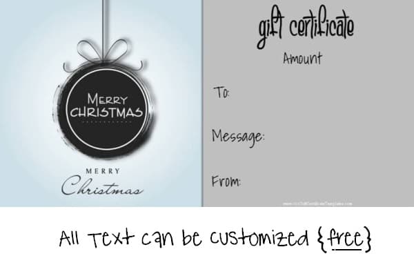 Amazon.com: 25 4x9 Christmas Gift Certificates For Business Gifts For  Clients - Gift Cards For Small Business Gift Certificates Christmas, Blank Gift  Certificates For Spa Salon Gift Certificates for Restaurants : Gift Cards