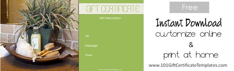 Spa Gift Certificates