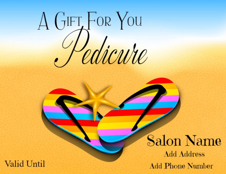 Nail Salon Gift Certificates Free Nail Salon Gift ...