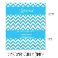 FREE Gift Card Template | Create Gift Cards Online