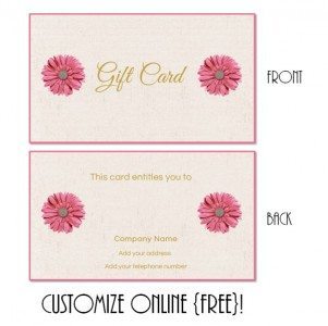 FREE Gift Card Template | Create Gift Cards Online