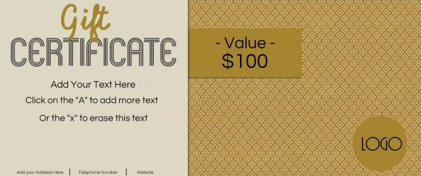 FREE Business Gift Certificate Template | Customize Online