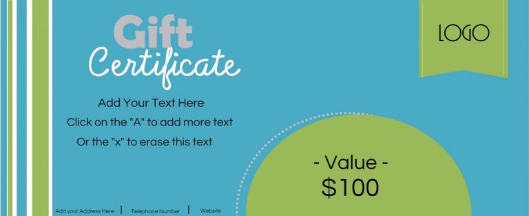 FREE Business Gift Certificate Template | Customize Online