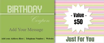 FREE Birthday Coupon Template - Customize Online & Print