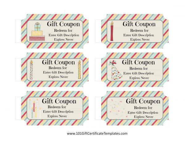 birthday coupon templates free printable