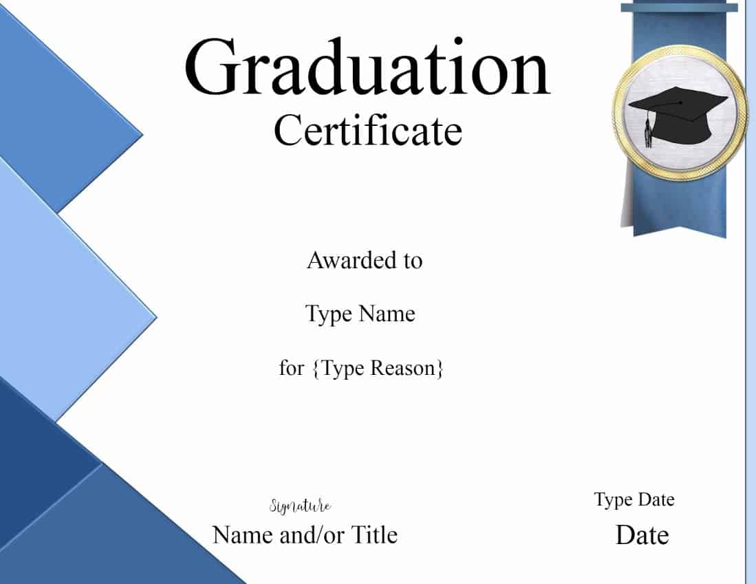 Graduation Certificate Template Customize Online Print