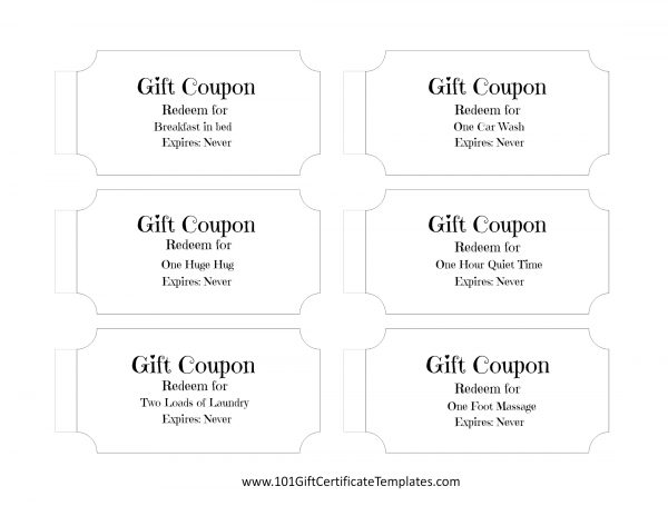 Coupon Book For Mom Template