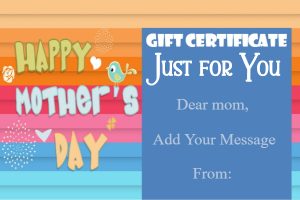 FREE Mother's Day Gift Certificate Templates | Customize Online